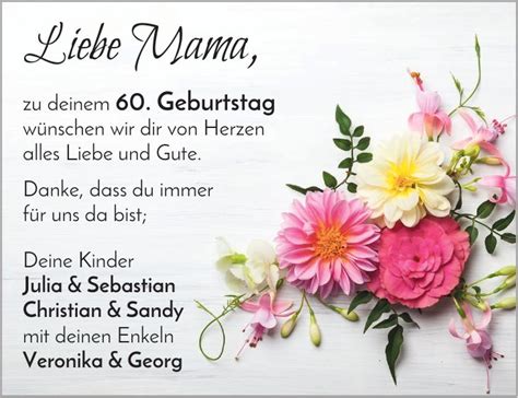 mama zum 60. geburtstag